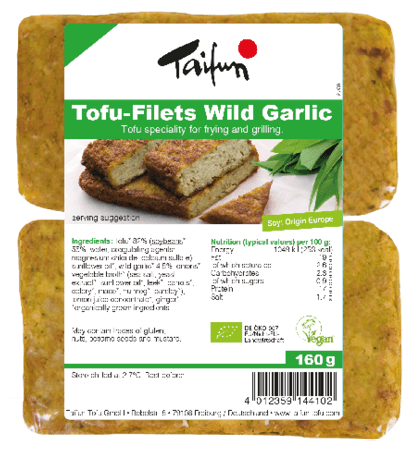 Taifun Filets de tofu ail sauvage bio 160g